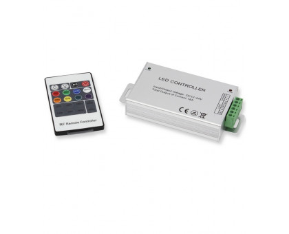 Контроллер RGB для светодиодной (LED) ленты ICLED 12-24 В 18А 216/432 Вт (56230) с кнопочным пультом