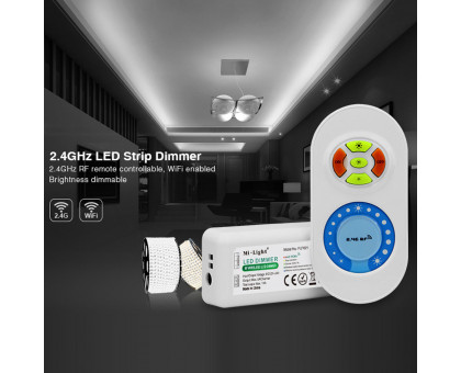 Диммер для светодиодной (LED) ленты ICLED 12-24В 10А 120/240 Вт (57318) с кнопочным пультом