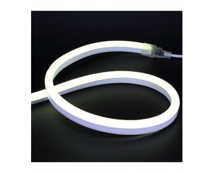 Светодиодный (LED) гибкий неон ICLED 220В IP65 9,6 Вт/м (57461) Холодный белый свет