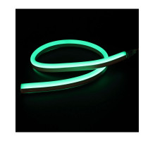 Светодиодный (LED) гибкий неон ICLED 220В IP65 9,6 Вт/м (57466) Зеленый свет