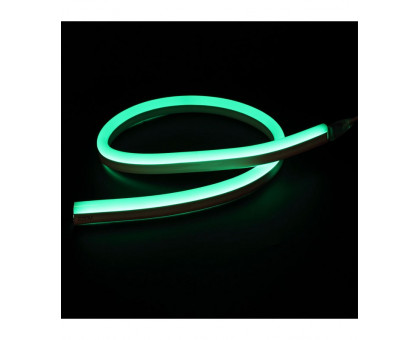 Светодиодный (LED) гибкий неон ICLED 220В IP65 9,6 Вт/м (57466) Зеленый свет