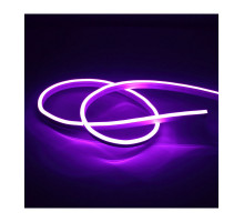 Светодиодный (LED) гибкий неон ICLED 12В 2835 120 led/m IP65 9,6 Вт/м (78837) Пурпурный свет