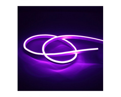 Светодиодный (LED) гибкий неон ICLED 12В 2835 120 led/m IP65 9,6 Вт/м (78837) Пурпурный свет