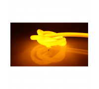 Светодиодный (LED) гибкий неон ICLED 220В IP65 8 Вт/м (78991) Желтый свет
