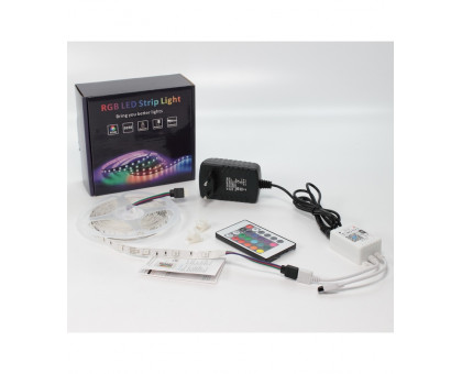 Комплект Светодиодная (LED) лента ICLED 12В 5050 30 led/m IP20 7,2 Вт/м (79445) RGB свет