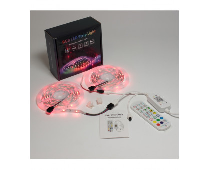 Комплект Светодиодная (LED) лента ICLED 12В 5050 30 led/m IP20 7,2 Вт/м (79446) RGB свет