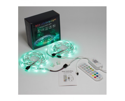 Комплект Светодиодная (LED) лента ICLED 12В 5050 30 led/m IP20 7,2 Вт/м (79446) RGB свет