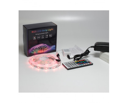 Комплект Светодиодная (LED) лента ICLED 12В 5050 30 led/m IP20 7,2 Вт/м (79447) RGB свет