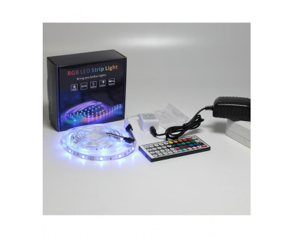 Комплект Светодиодная (LED) лента ICLED 12В 5050 30 led/m IP20 7,2 Вт/м (79447) RGB свет