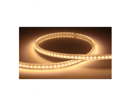 Светодиодная (LED) лента ICLED 220В 2835 120 led/m IP67 9.6 Вт/м (79694) Теплый белый свет