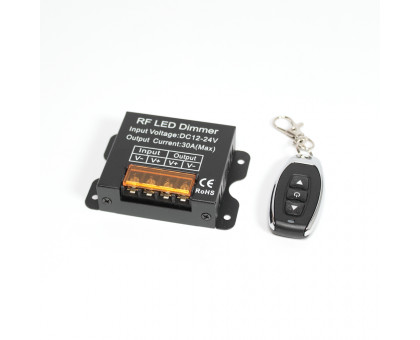 Диммер для светодиодной (LED) ленты ICLED 12-24В 30А 360/720 Вт (79711) с кнопочным пультом