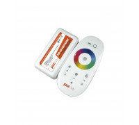 Контроллер RGB для светодиодной (LED) ленты Jazzway RGB PRC-4000RF WH 12-24 В 18А 216/432 Вт (1007957) с сенсорным пультом