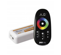 Контроллер RGB для светодиодной (LED) ленты Jazzway RGB PRC-4000RF BL 12-24 В 18А 216/432 Вт (1019295) с сенсорным пультом