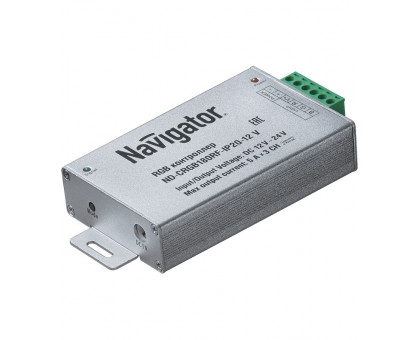 Контроллер RGB для светодиодной (LED) ленты Navigator ND-CRGB180RF-IP20-12V 12-24 В 15А 180/360 Вт (71495) с кнопочным пультом
