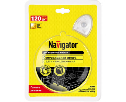 Светодиодная (LED) лента Navigator NLS-01-1120WW-6-LED-1PIRMLD 6 Вт/м (61649)