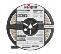 Светодиодная (LED) лента Navigator 12 Вольт 3528 NLS-3528W60-4.8-IP20-12V R5 4,8 Вт/м (71400) Дневной белый свет