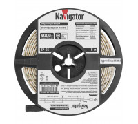 Светодиодная (LED) лента Navigator 12 Вольт 3528 NLS-3528W60-4.8-IP65-12V R5 4,8 Вт/м (71401) Дневной белый свет