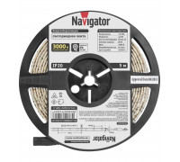 Светодиодная (LED) лента 12 Вольт Navigator NLS-3528WW60-4.8-IP20-12V R5 4,8 Вт/м (71402) Теплый белый свет