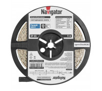 Светодиодная (LED) лента 12 Вольт Navigator NLS-3528B60-4.8-IP65-12V R5 4,8 Вт/м (71404) Синий свет