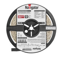 Светодиодная (LED) лента 12 Вольт Navigator NLS-3528R60-4.8-IP65-12V R5 4,8 Вт/м (71406) Красный свет