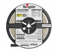 Светодиодная (LED) лента 12 Вольт Navigator NLS-3528Y60-4.8-IP65-12V R5 4,8 Вт/м (71407) Жёлтый свет