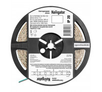 Светодиодная (LED) лента 12 Вольт Navigator NLS-5730CW60-30-IP20-12V 30 Вт/м (71697) Холодный белый свет