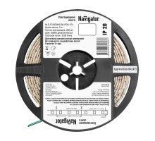 Светодиодная (LED) лента 12 Вольт Navigator NLS-5730CW60-30-IP20-12V 30 Вт/м (71697) Холодный белый свет