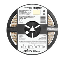 Светодиодная (LED) лента 12 Вольт Navigator NLS-5730WW60-30-IP20-12V 30 Вт/м (71699) Теплый белый свет