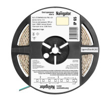 Светодиодная (LED) лента 12 Вольт Navigator NLS-5730WW60-30-IP65-12V 30 Вт/м (71700) Теплый белый свет