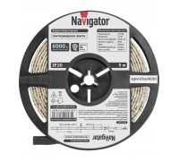 Светодиодная (LED) лента 12 Вольт Navigator NLS-5050СW30-7.2-IP20-12V 7,2 Вт/м (71766) Холодный белый свет