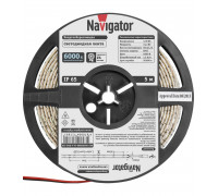 Светодиодная (LED) лента 12 Вольт Navigator NLS-5050СW60-14.4-IP65-12V R5 14,4 Вт/м (71769) Дневной белый свет