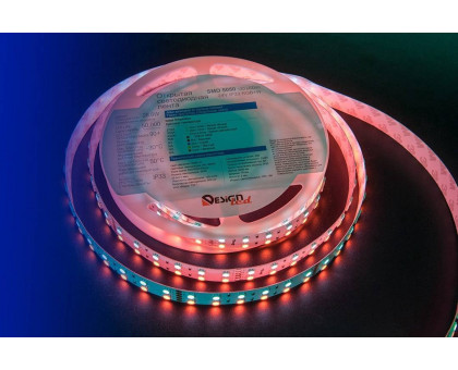Светодидодная (LED) лента DesignLed 24В 5050 DSG5120-24-RGB+W-33 28,8 Вт/м RGB+6000K (000514) RGB + холодный белый свет