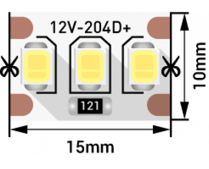 Светодидодная (LED) лента SWG 12В 2835 SWG2204-12-22-NW-M 22 Вт/м 4000-4500K (009242) Дневной белый свет