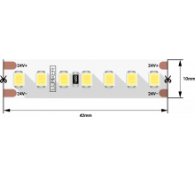 Светодидодная (LED) лента Lumker 24В 2835 LK2H168-24-NW-33 17 Вт/м 4000K (003145) Дневной белый свет