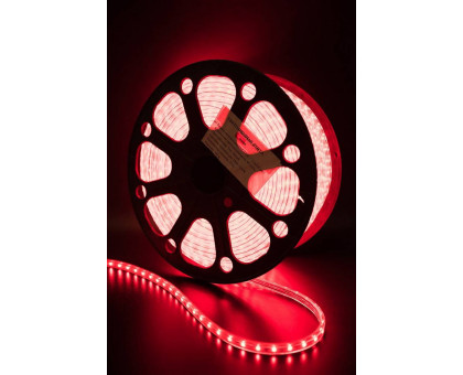 Светодидодная (LED) лента SWG 220В 3528 LT360-R-100 4,8 Вт/м (001106) Красный свет