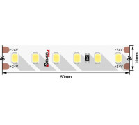 Светодидодная (LED) лента DesignLed 24В 2835 DSG2120-24-W-33 14,4 Вт/м 6000K (004500) Холодный белый свет