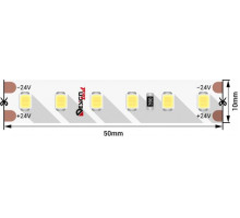 Светодидодная (LED) лента DesignLed 24В 2835 DSG2120-24-W-33 14,4 Вт/м 6000K (004500) Холодный белый свет