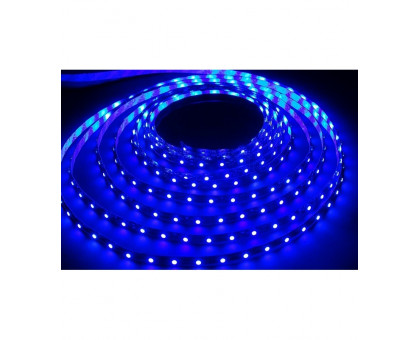 Светодиодная (LED) лента 12V Smarbuy SMD 2835/60 Smartbuy-IP65-4.8W/Blue 4,8 Вт/м (SBL-IP65-4_8-Bl) Синий свет