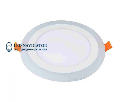 Круглый встраиваемый светодиодный (LED) светильник 192х20 Navigator NLP-RC2-12+3W-R192-WWW-LED 12/3Вт 4000/2700 IP20 (71822) Белый