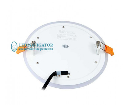 Круглый встраиваемый светодиодный (LED) светильник 192х20 Navigator NLP-RC2-12+3W-R192-WWW-LED 12/3Вт 4000/2700 IP20 (71822) Белый