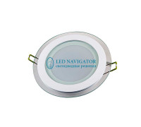Круглый встраиваемый (LED) светильник даунлайт 160х41 Navigator NDL-RP3-15W-840 15Вт 4000К IP20 (71271) Белый со стеклом
