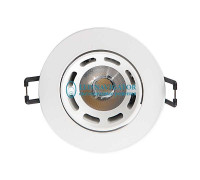 Поворотный Круглый встраиваемый (LED) светильник даунлайт 85х50 Navigator NDL-PR2-6W-840-WH-LED 6Вт 4000К IP44 (71386) Белый