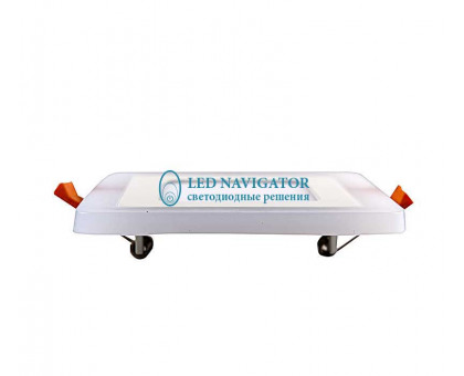 Квадратлый встраиваемый светодиодный (LED) светильник 140х140х20 Navigator NLP-SC2-6+2W-WWW-LED 6/2Вт 4000/2700 IP20 (71824) Белый