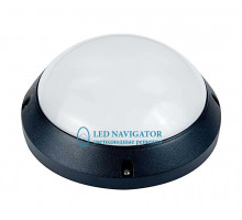 Круглый накладной (LED) светильник ЖКХ ДПБ Navigator NBL-PR1-12-4K-BL-SNR-LED 12Вт 4000K IP65 235х94 мм (94845) с микроволновым датчиком движения