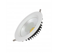 Круглый светодиодный (LED) светильник даунлайт 220х50 Foton FL-LED DLA 30W 2700K IP20 (605733) Белый