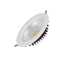 Круглый светодиодный (LED) светильник даунлайт 220х50 Foton FL-LED DLA 30W 2700K IP20 (605733) Белый