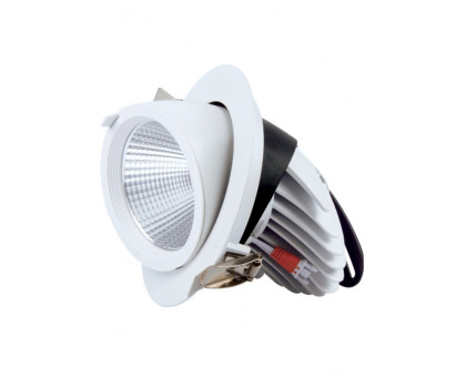 Поворотный круглый светодиодный (LED) светильник даунлайт 130х100 Foton FL-LED DLC 20W 4200K IP20 (605764) Белый
