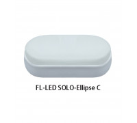 Овальный накладной (LED) светильник ЖКХ ДПБ Foton FL-LED SOLO-Ellipse С+S 12W 12Вт 4200K IP65 165х80х50 мм (608178) с микроволновым датчиком движения