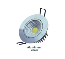 Круглый встраиваемый (LED) светильник 85х45 Foton FL-LED Consta B 7W Aluminium 2700K 7Вт IP20 (608772) Хром