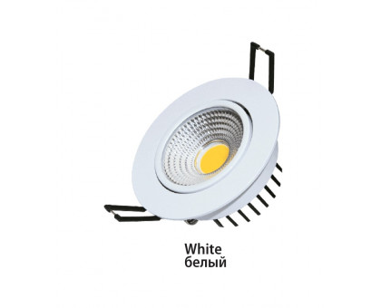 Круглый встраиваемый (LED) светильник 85х45 Foton FL-LED Consta B 7W White 2700K 7Вт IP20 (608833) Белый